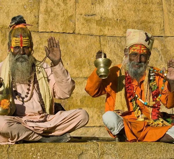 two nepalese priests