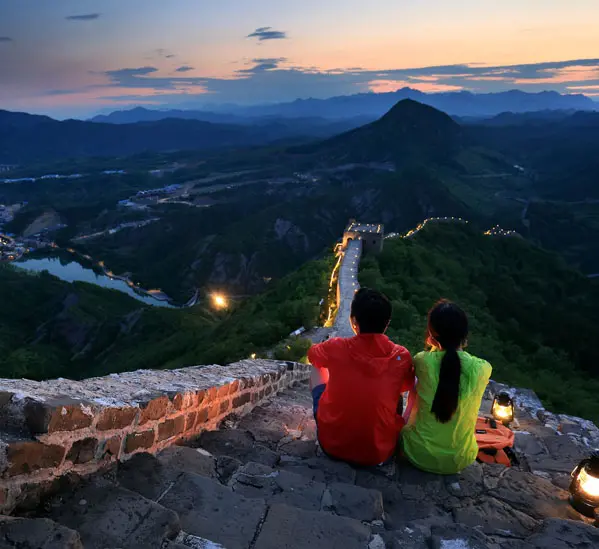 The Great Wall at night