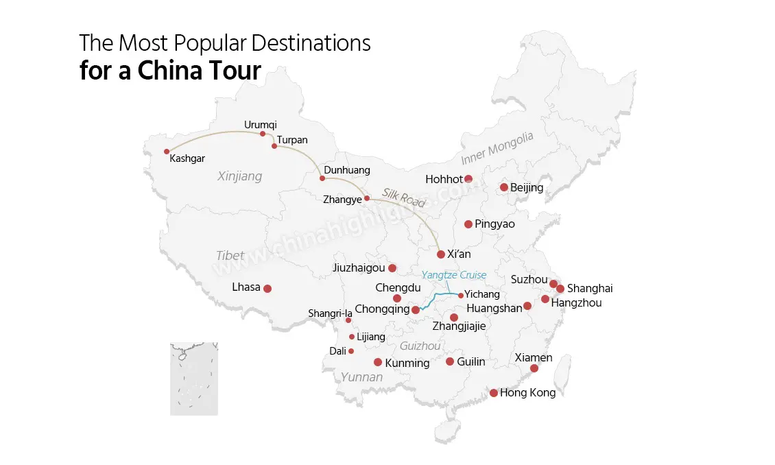 The Most Popular Destinations for a China Tour