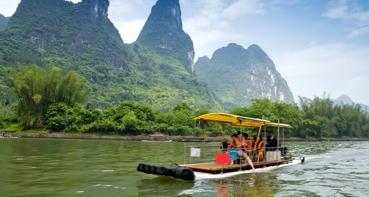 bamboo raft