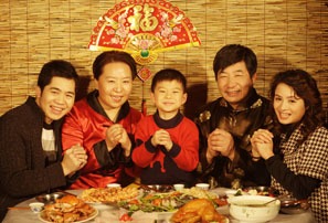 Reunion Dinner in Chinese New Year