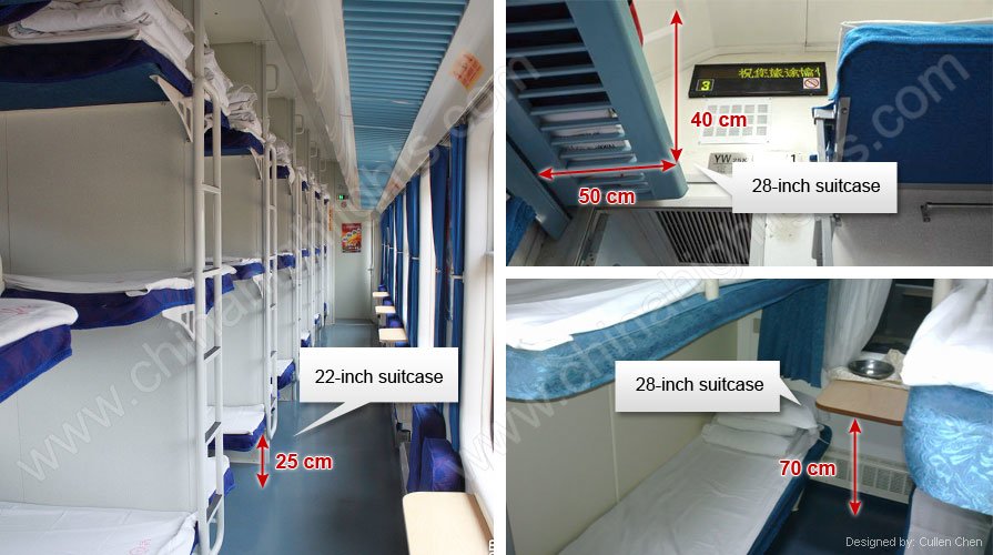 luggage rack on sleeper carriage