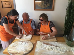 Making Chinese dumplings in Beijing