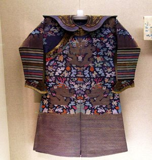 Beautiful Decorated Imperial Robe in the Shanghai Museum