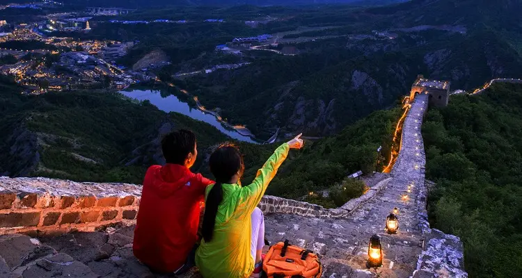 appreciate the stunning night view at Simatai