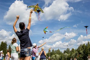 Flying kites is a popular pastime in China.