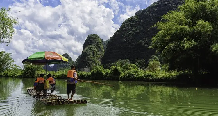 bamboo raft