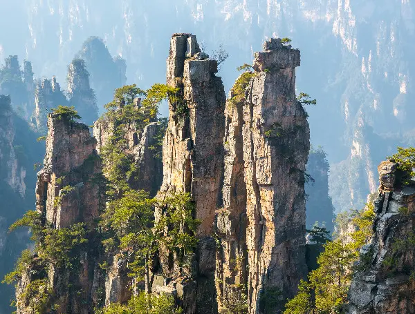 the peak in Zhangjiajie