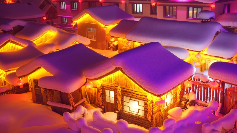 the Snow County in Harbin
