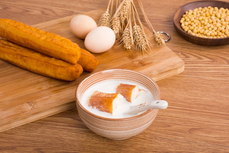 chinese typical breakfast: Golden deep-fried dough sticks