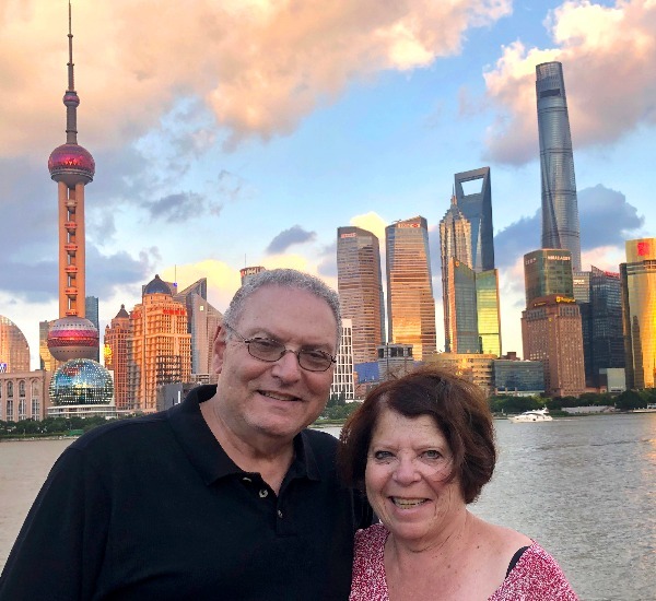 The skylines in Shanghai