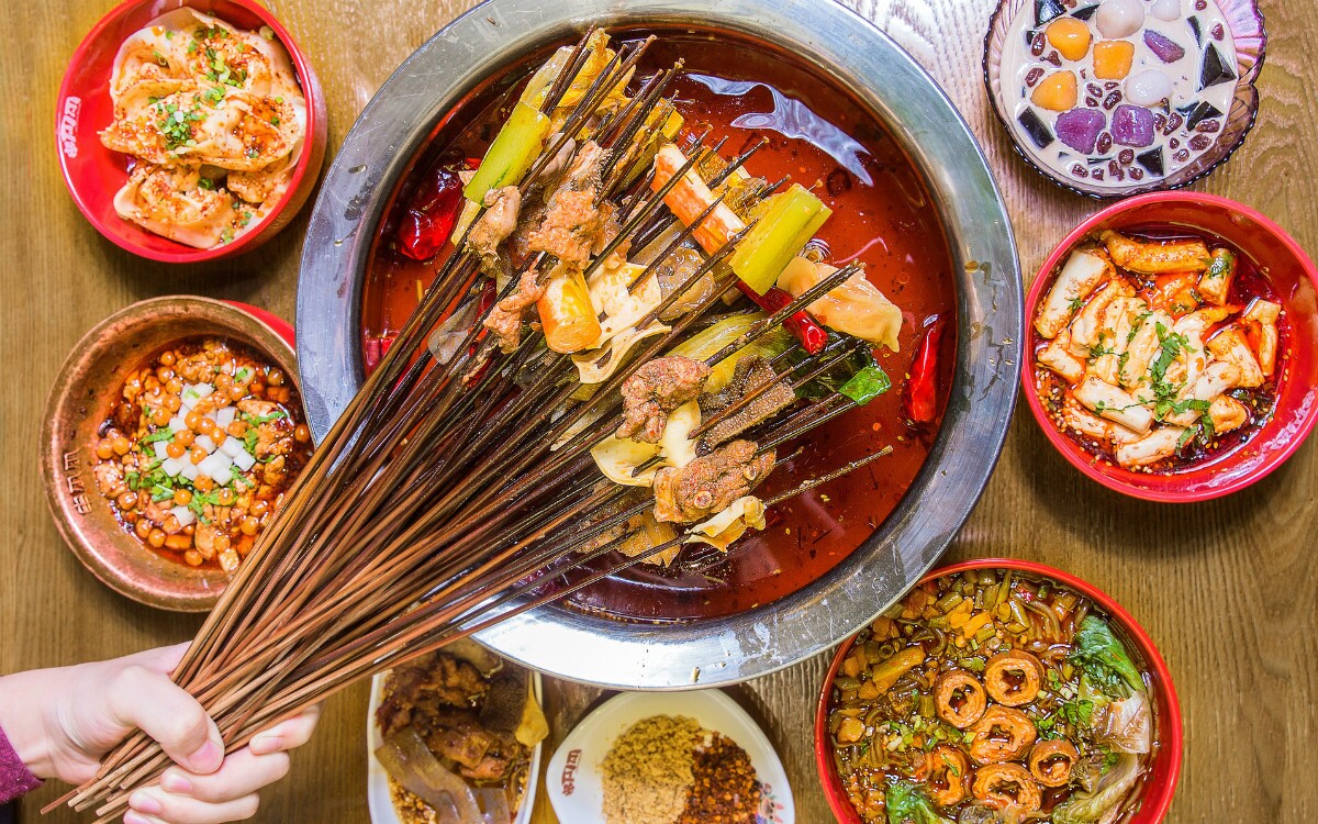 Malatang skewers