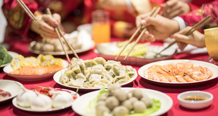 Lucky food for lunar new year