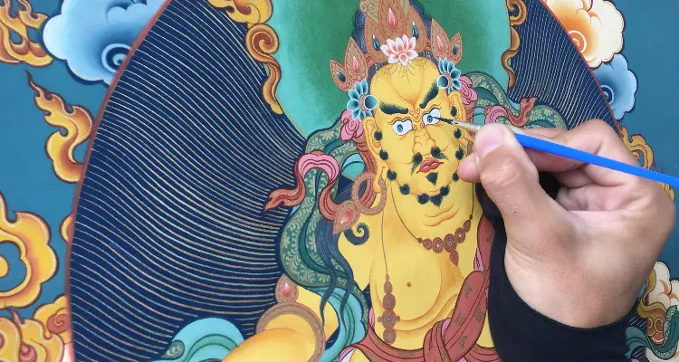 Learn to paint a Thangka