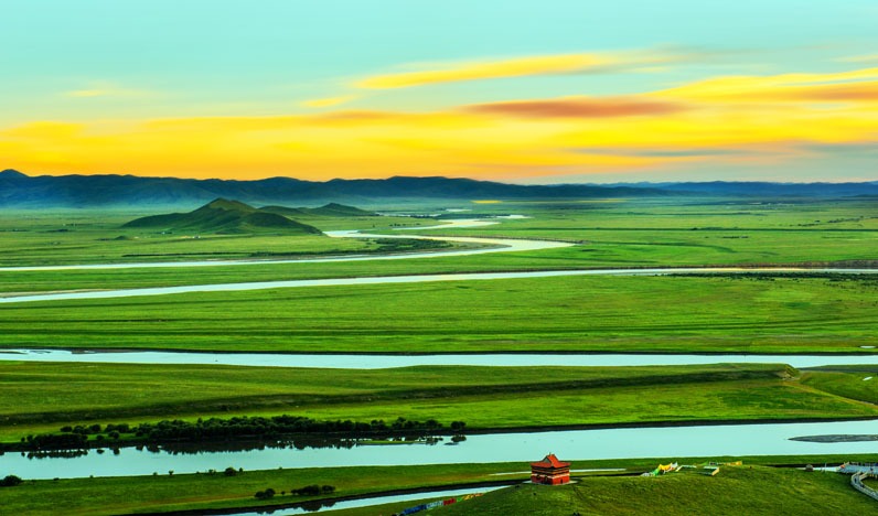 the First Bend of Yellow River in Tangke