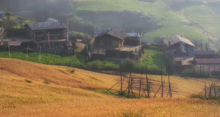 a local village in Zhagana