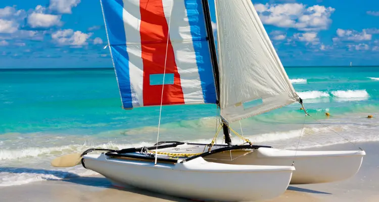 sailboat on the beach