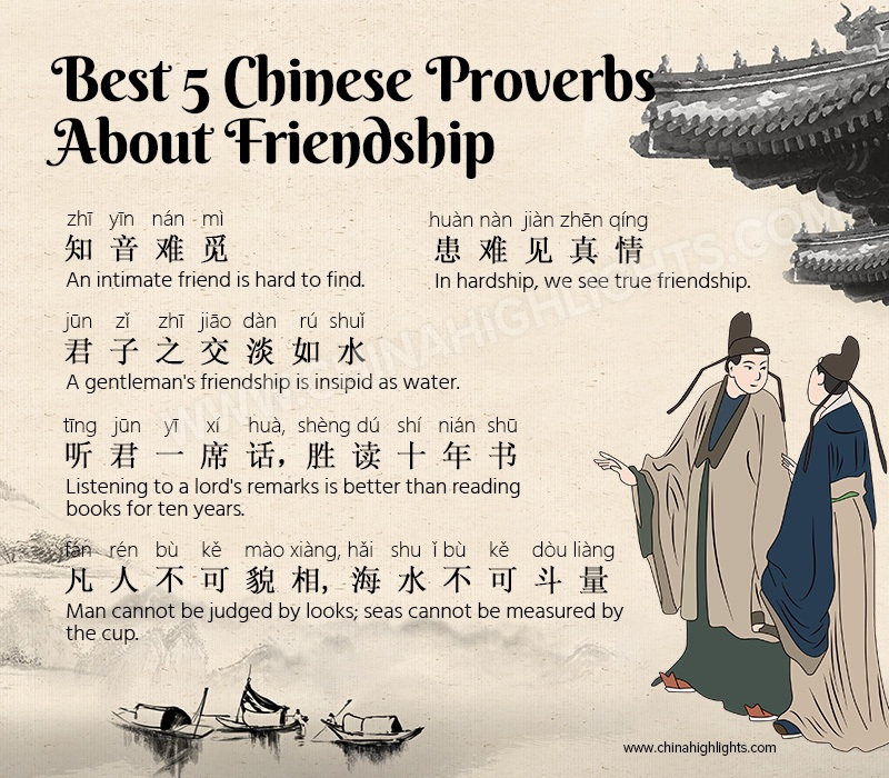 Chinese Proverbs About Friendship