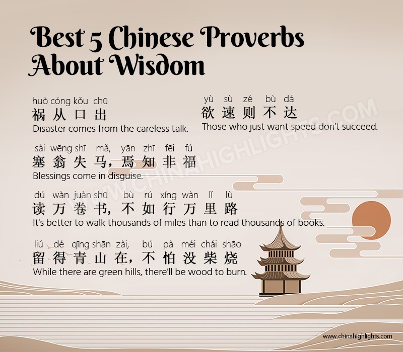 Chinese Proverbs About Wisdom
