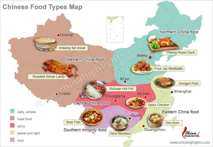 Chinese Regional Cuisine Map