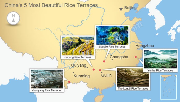 China's Five Most Beautiful Rice Terraces