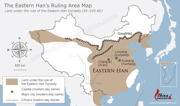 Eastern Han Dynasty Map