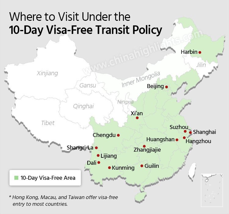 Where to Visit Under the 10-Day Visa-Free Transit Policy