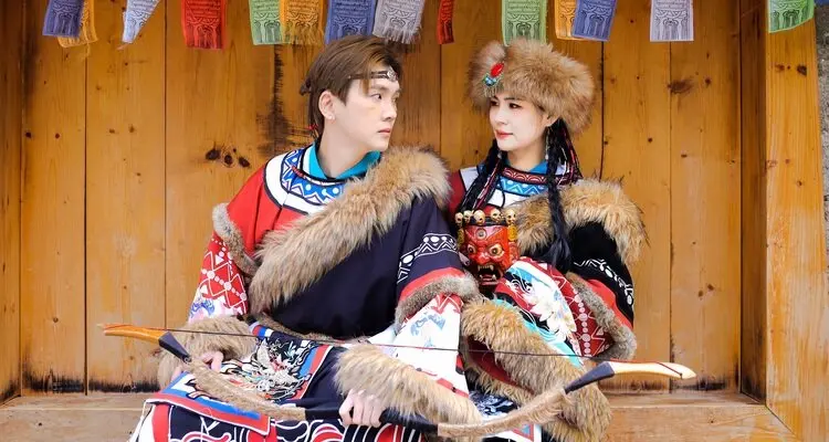 Jiuzhaigou Tibetan Dress Photo Shoot