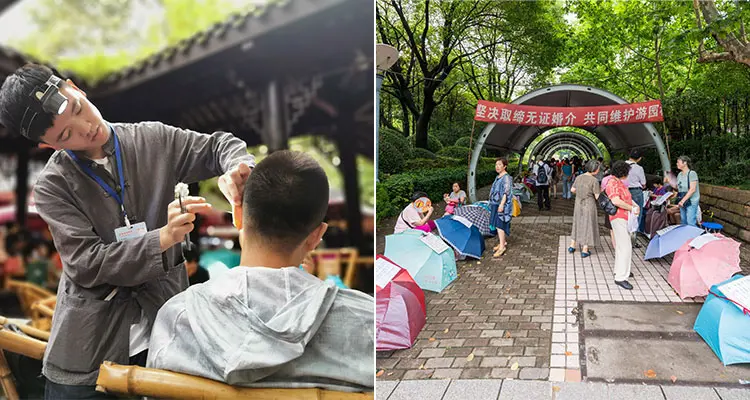 see Chengdu local people