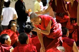 Monks debate at Sera Monastery
